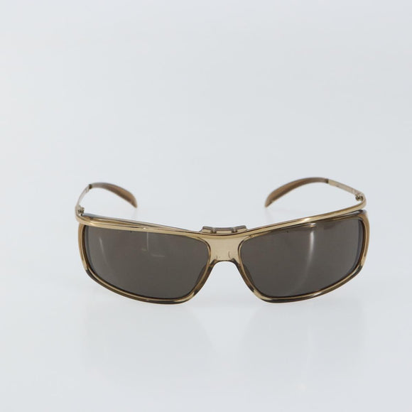 GUCCI Sunglasses metal Brown Auth am10055