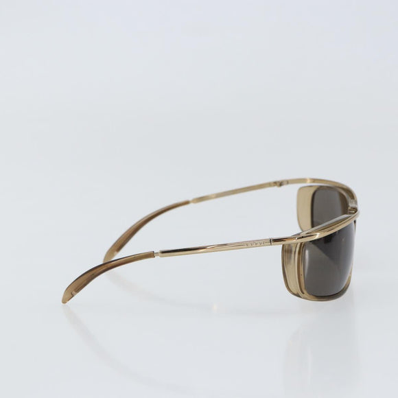 GUCCI Sunglasses metal Brown Auth am10055