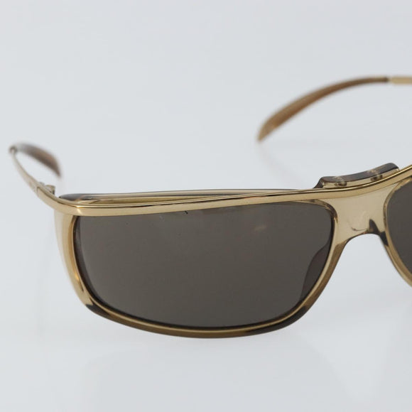 GUCCI Sunglasses metal Brown Auth am10055