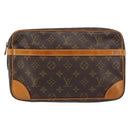 LOUIS VUITTON Monogram Compiegne 28 Clutch Bag M51845 LV Auth am10056-2