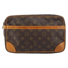 LOUIS VUITTON Monogram Compiegne 28 Clutch Bag M51845 LV Auth am10056 - 0