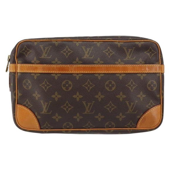 LOUIS VUITTON Monogram Compiegne 28 Clutch Bag M51845 LV Auth am10056