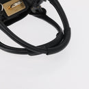 Chloe Paddington Hand Bag Leather Black Gold Silver Auth am10059-7