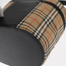 BURBERRY Nova Check Vanity Hand Bag Canvas Beige Gold Auth am10060V-13