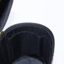 BURBERRY Nova Check Vanity Hand Bag Canvas Beige Gold Auth am10060V-18