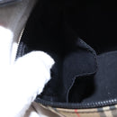 BURBERRY Nova Check Vanity Hand Bag Canvas Beige Gold Auth am10060V-20