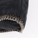 Stella MacCartney Chain Falabella Bag polyester Navy Silver 364519 Auth am10062V-12