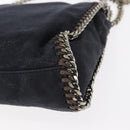 Stella MacCartney Chain Falabella Bag polyester Navy Silver 364519 Auth am10062V-13