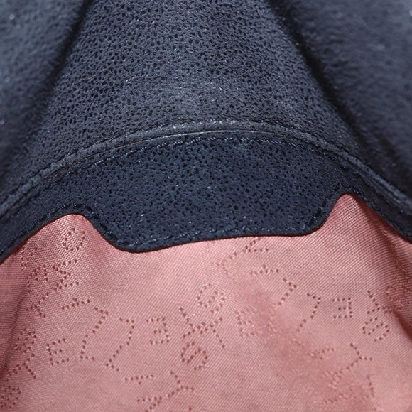 Stella MacCartney Chain Falabella Bag polyester Navy Silver 364519 Auth am10062V