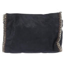 Stella MacCartney Chain Falabella Bag polyester Navy Silver 364519 Auth am10062V-3