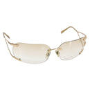 VERSACE Medusa Rimless Sunglasses metal Gold Tone Auth am10063-1
