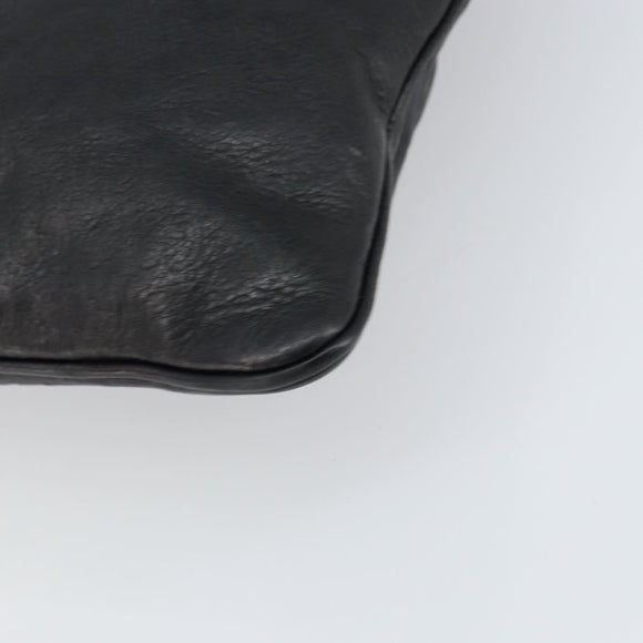 GUCCI GG Canvas Guccissima Shoulder Bag Leather Black Gold 201446 Auth am10066