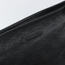 GUCCI GG Canvas Guccissima Shoulder Bag Leather Black Gold 201446 Auth am10066-17