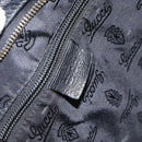GUCCI GG Canvas Guccissima Shoulder Bag Leather Black Gold 201446 Auth am10066-18
