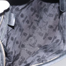 GUCCI GG Canvas Guccissima Shoulder Bag Leather Black Gold 201446 Auth am10066-11