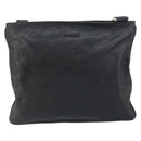 GUCCI GG Canvas Guccissima Shoulder Bag Leather Black Gold 201446 Auth am10066-13