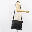 GUCCI GG Canvas Guccissima Shoulder Bag Leather Black Gold 201446 Auth am10066-23