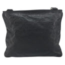 GUCCI GG Canvas Guccissima Shoulder Bag Leather Black Gold 201446 Auth am10066-2