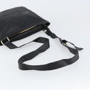 GUCCI GG Canvas Guccissima Shoulder Bag Leather Black Gold 201446 Auth am10066-7