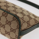 GUCCI GG Canvas Sherry Line Hand Bag Beige Gold 141809 Auth am10067V-12