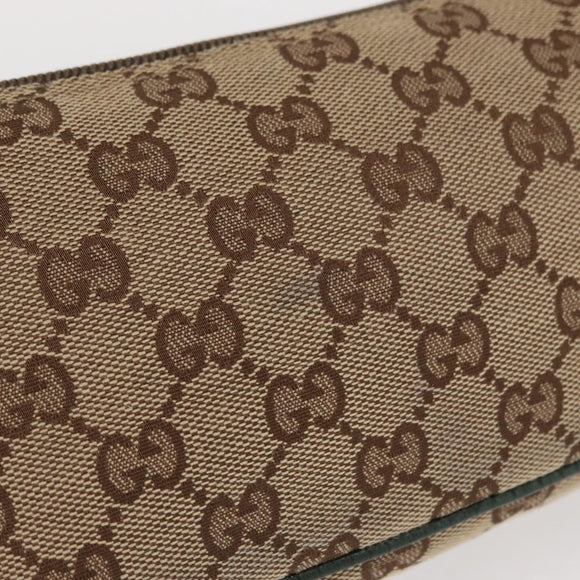 GUCCI GG Canvas Sherry Line Hand Bag Beige Gold 141809 Auth am10067V