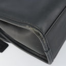 Coach Hand Bag Leather 2way Navy Gold Auth am10068-9