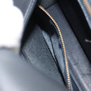 Coach Hand Bag Leather 2way Navy Gold Auth am10068-22