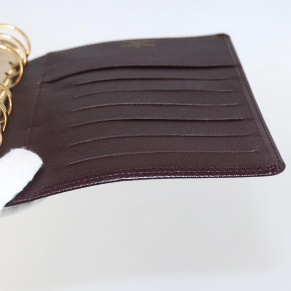 LOUIS VUITTON Taiga Agenda MM Day Planner Cover Acajou R20416 LV Auth am10073