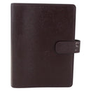 LOUIS VUITTON Taiga Agenda MM Day Planner Cover Acajou R20416 LV Auth am10073-13