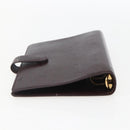 LOUIS VUITTON Taiga Agenda MM Day Planner Cover Acajou R20416 LV Auth am10073-5