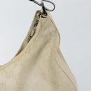 GUCCI GG Canvas Shoulder Bag Suede White Silver 000 0602 Auth am10075-14