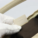 GUCCI GG Canvas Shoulder Bag Suede White Silver 000 0602 Auth am10075-21