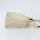 GUCCI GG Canvas Shoulder Bag Suede White Silver 000 0602 Auth am10075-4