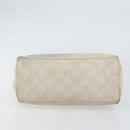 GUCCI GG Canvas Shoulder Bag Suede White Silver 000 0602 Auth am10075-9