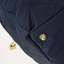 PRADA Chain Tote Bag Nylon Navy Gold Auth am10079-16