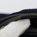 PRADA Chain Tote Bag Nylon Navy Gold Auth am10079-8