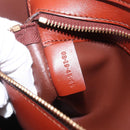 Chloe Tote Bag Leather Brown Gold Auth am10080-21