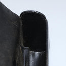 GUCCI Clutch Bag Embossed leather Black Gold Auth am10083-17