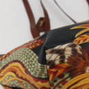 Salvatore Ferragamo Flower Tote Bag PVC Multicolor Gold Auth am10086-16
