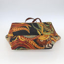 Salvatore Ferragamo Flower Tote Bag PVC Multicolor Gold Auth am10086-5
