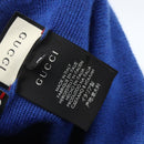 GUCCI NY Knitted Fabrics Hat Wool Blue Auth am10088V-12