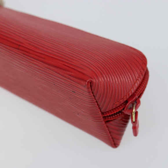 LOUIS VUITTON Epi Trousse Crayons Pen Case Red M56547 LV Auth am10091