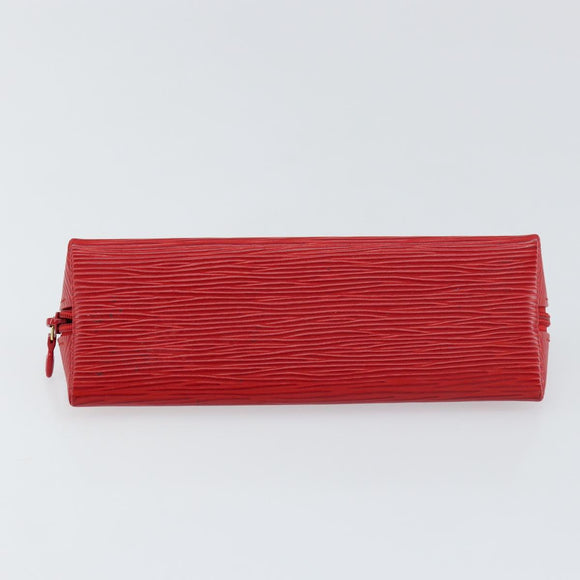 LOUIS VUITTON Epi Trousse Crayons Pen Case Red M56547 LV Auth am10091