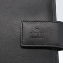 GUCCI Day Planner Cover Leather Black 031 2118 0915 Auth am10095-17