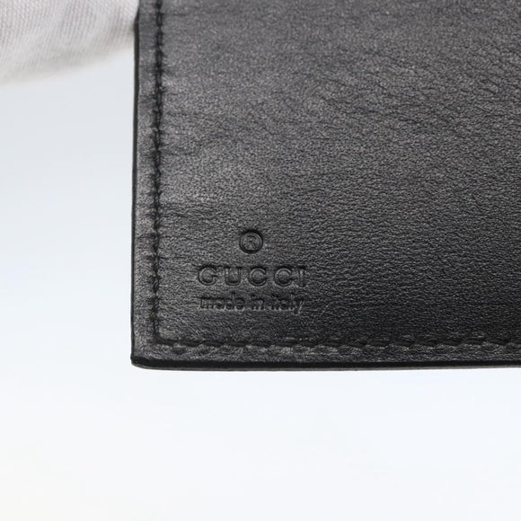 GUCCI Day Planner Cover Leather Black 031 2118 0915 Auth am10095