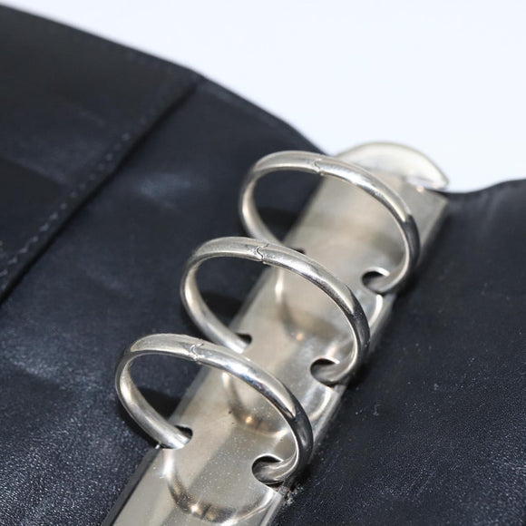 GUCCI Day Planner Cover Leather Black 031 2118 0915 Auth am10095