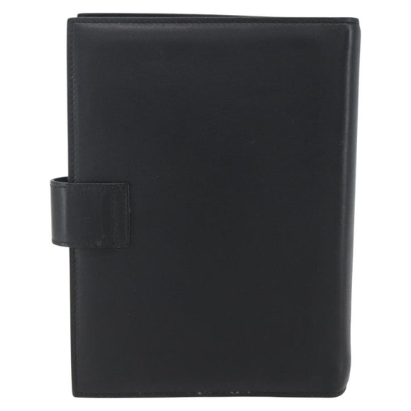 GUCCI Day Planner Cover Leather Black 031 2118 0915 Auth am10095