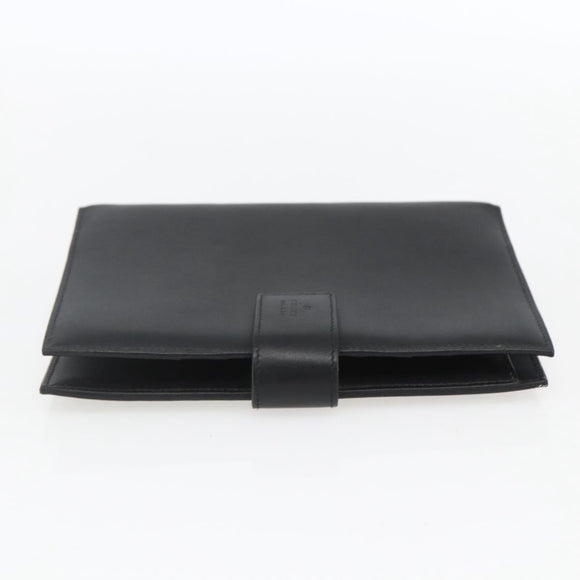GUCCI Day Planner Cover Leather Black 031 2118 0915 Auth am10095