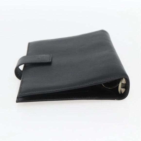 GUCCI Day Planner Cover Leather Black 031 2118 0915 Auth am10095