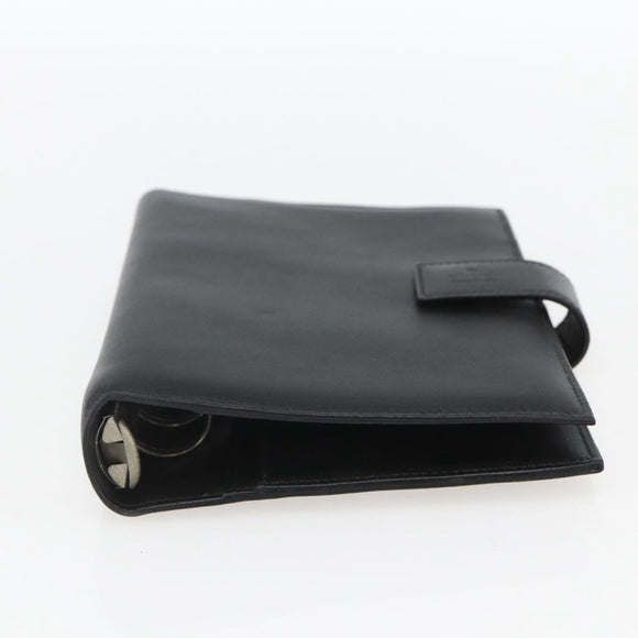 GUCCI Day Planner Cover Leather Black 031 2118 0915 Auth am10095